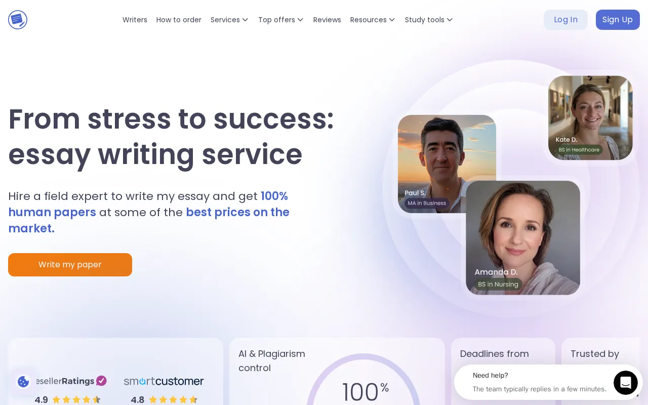 Essaypro — preview screenshot