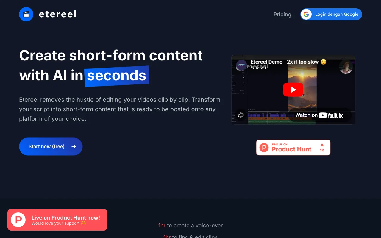 Etereel — preview screenshot