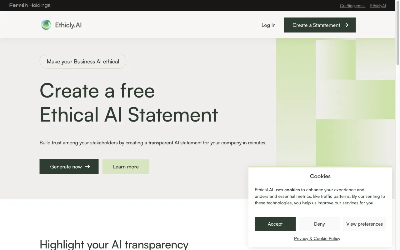 Ethicly.AI — preview screenshot