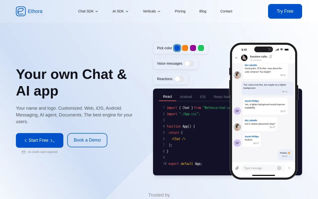 Ethora — preview screenshot