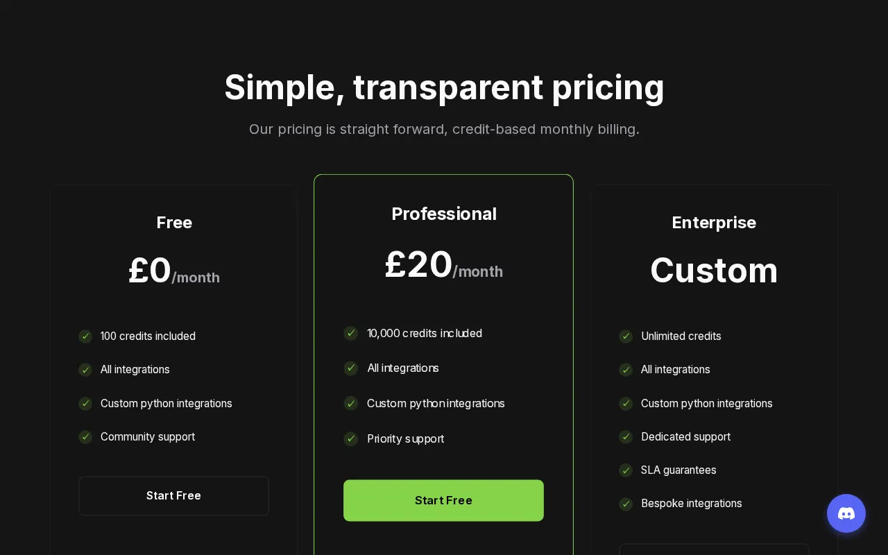 ETLR — pricing page