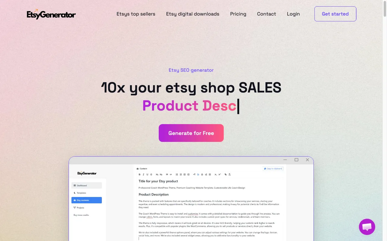 EtsyGenerator — preview screenshot