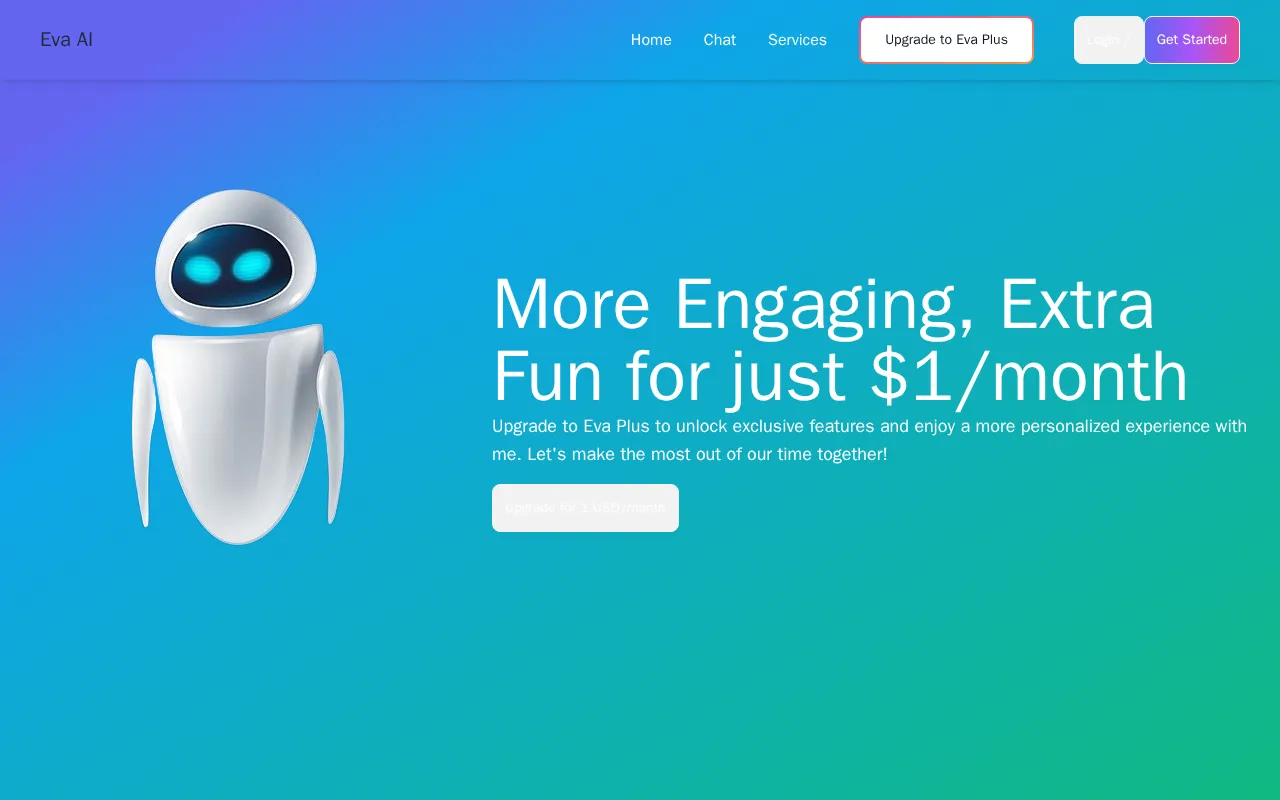 Eva AI — pricing page