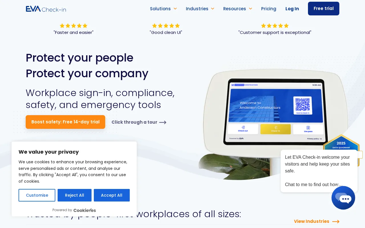 EVA Check-in — preview screenshot