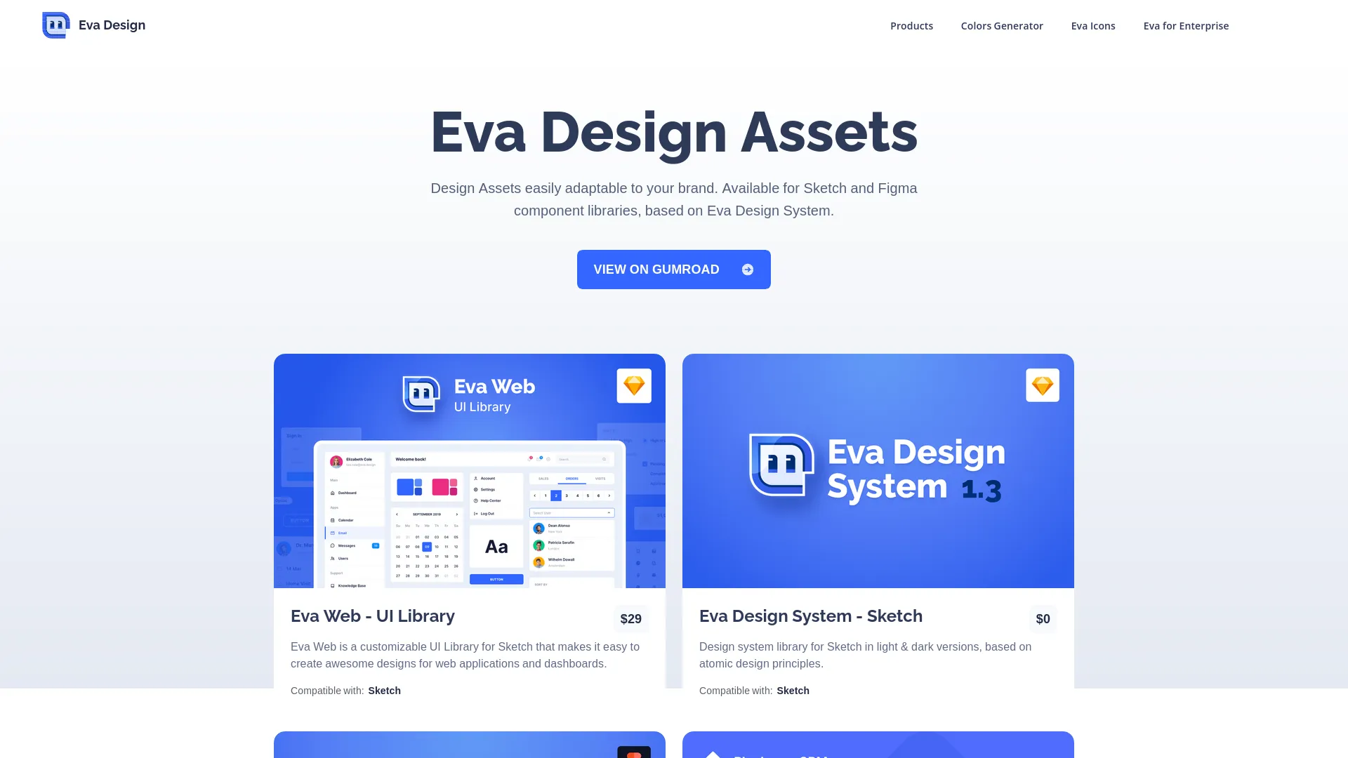 Eva Design System — preview screenshot
