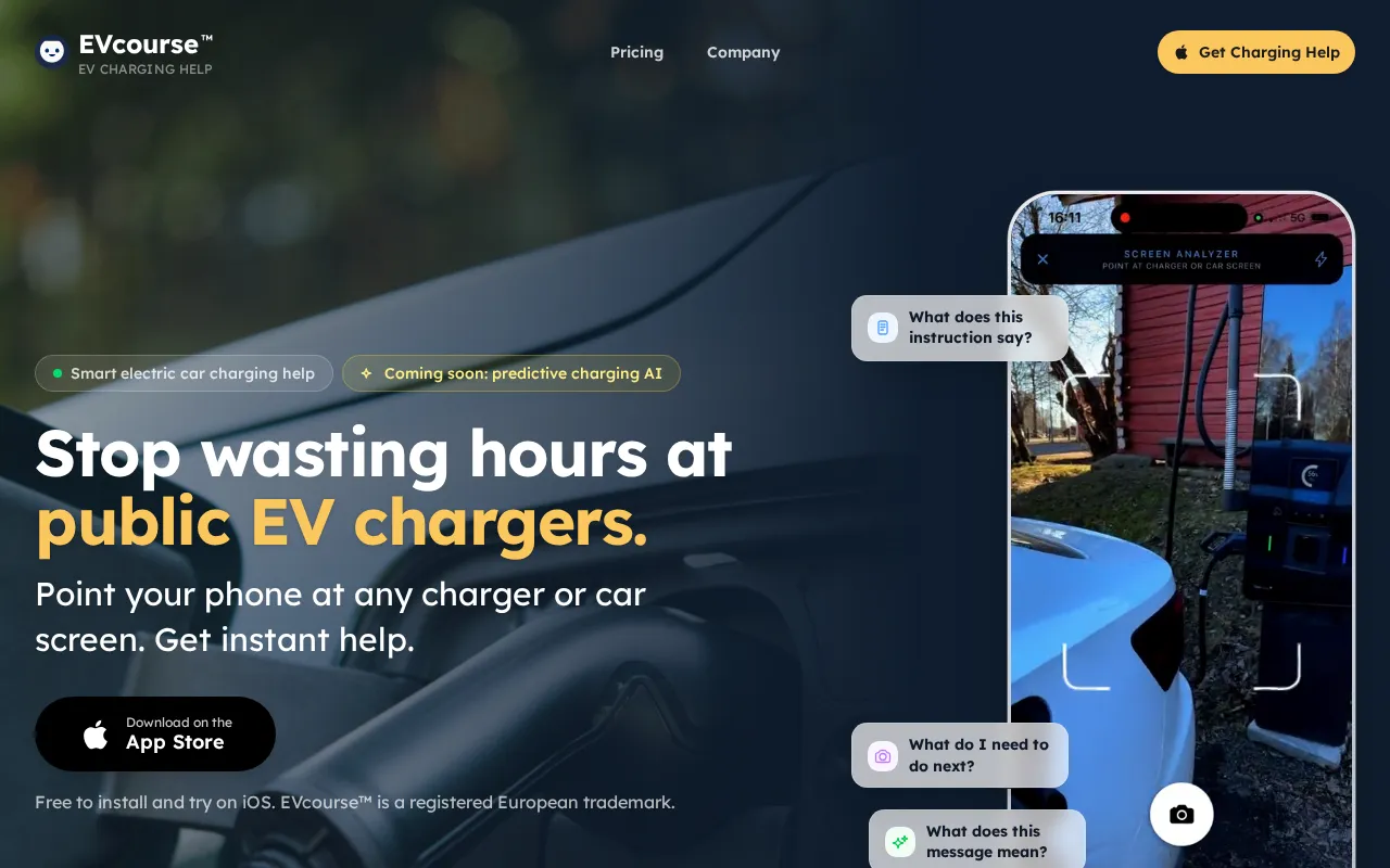 EVcourse — preview screenshot