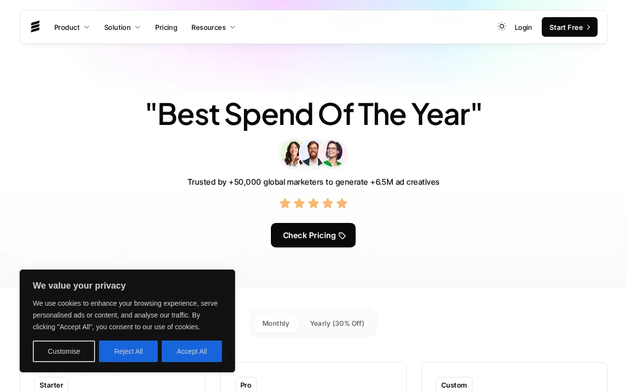 Evercopy — pricing page