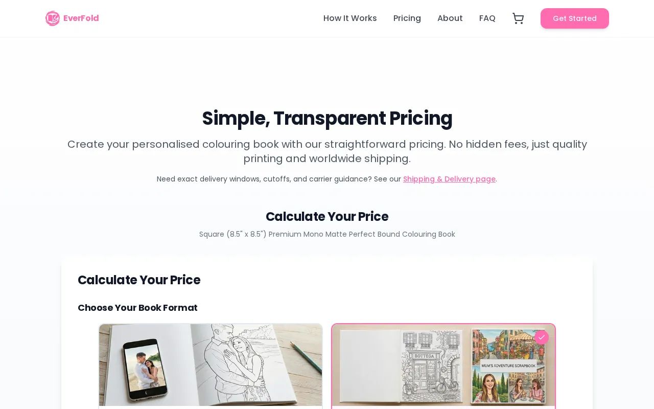 EverFold — pricing page