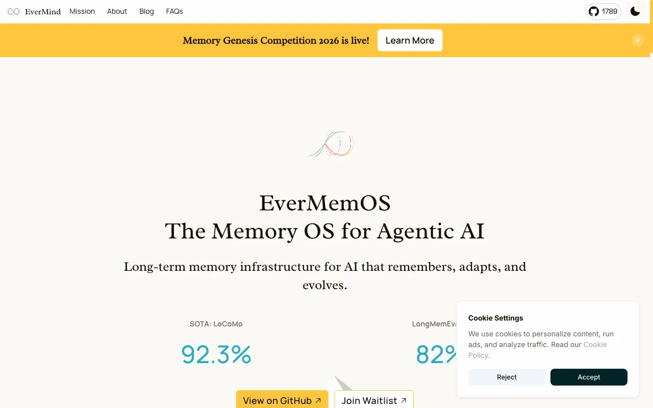 EverMemOS — preview screenshot
