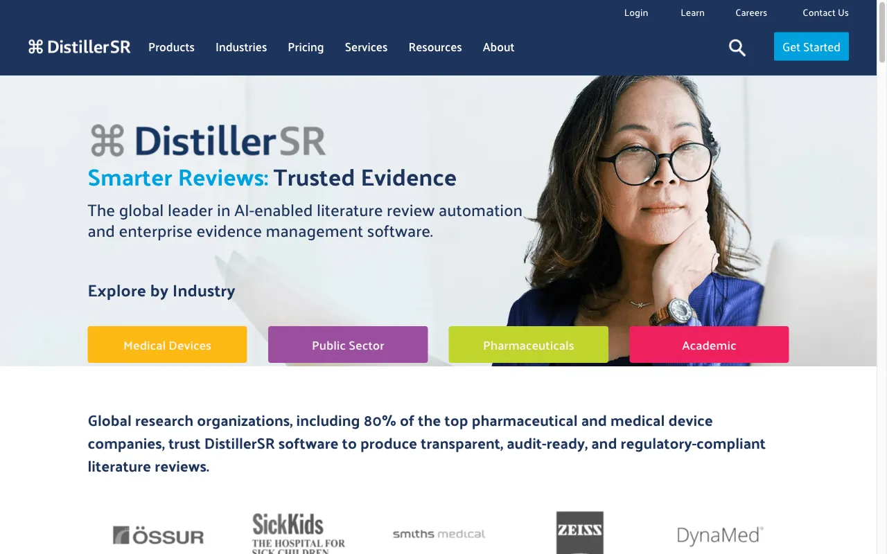 DistillerSR — preview screenshot