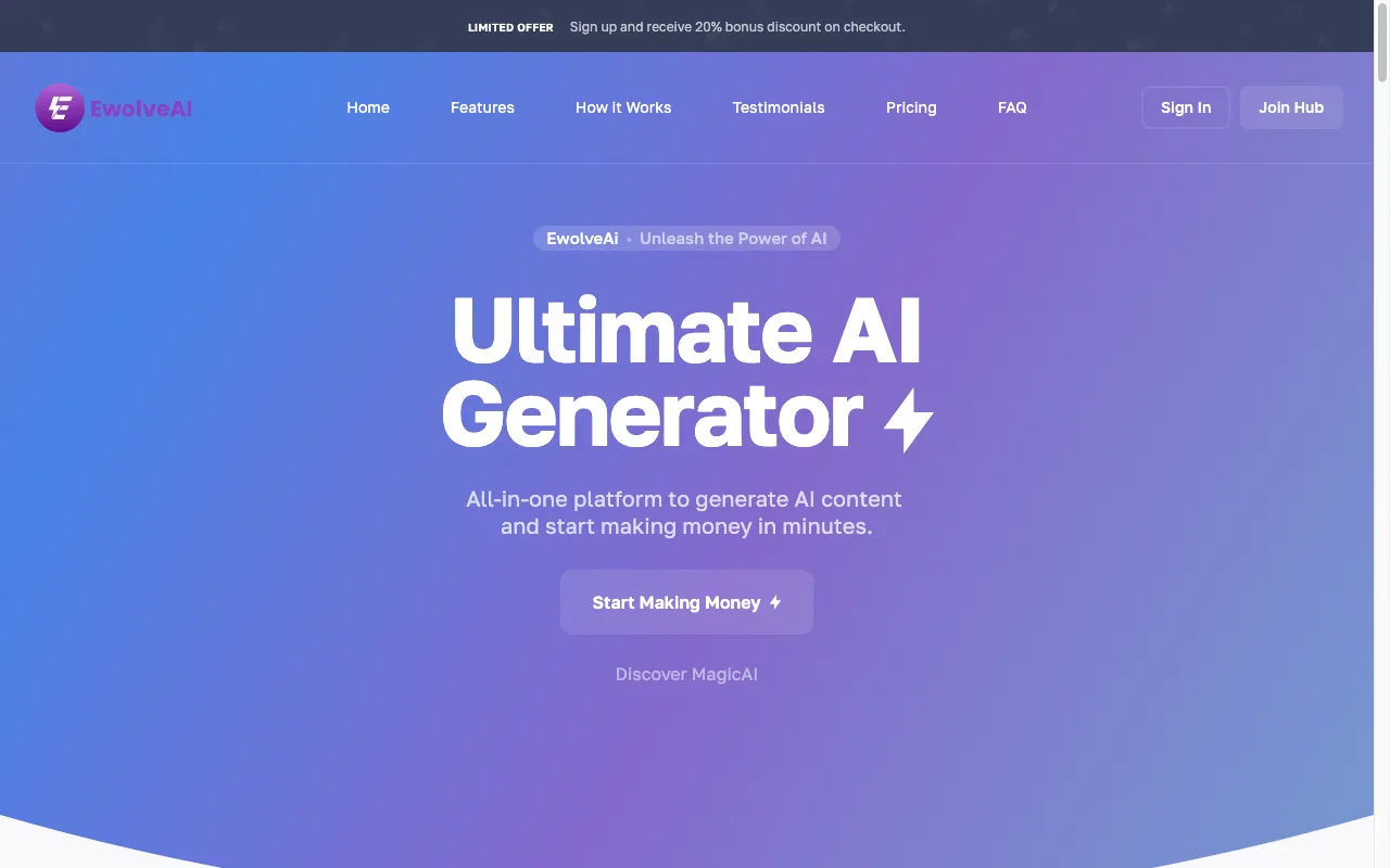 Ewolve AI — preview screenshot