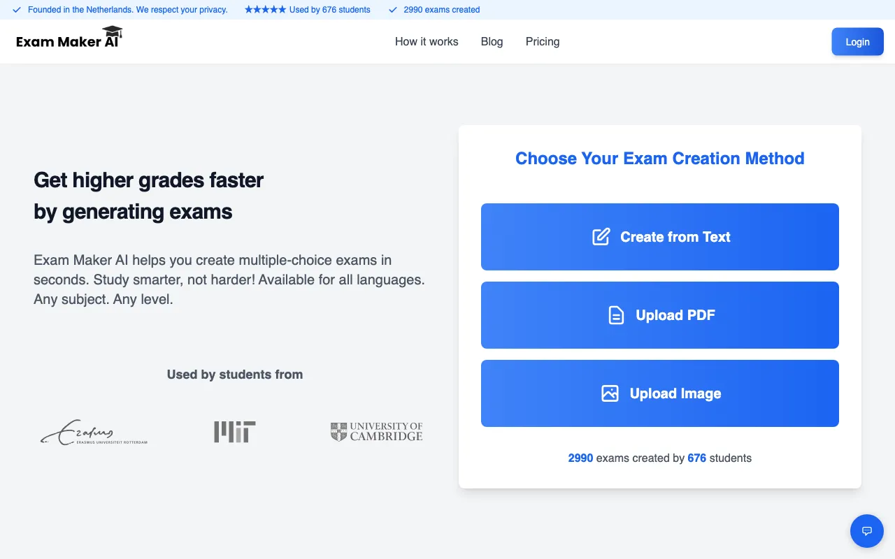 Exam Maker AI — preview screenshot