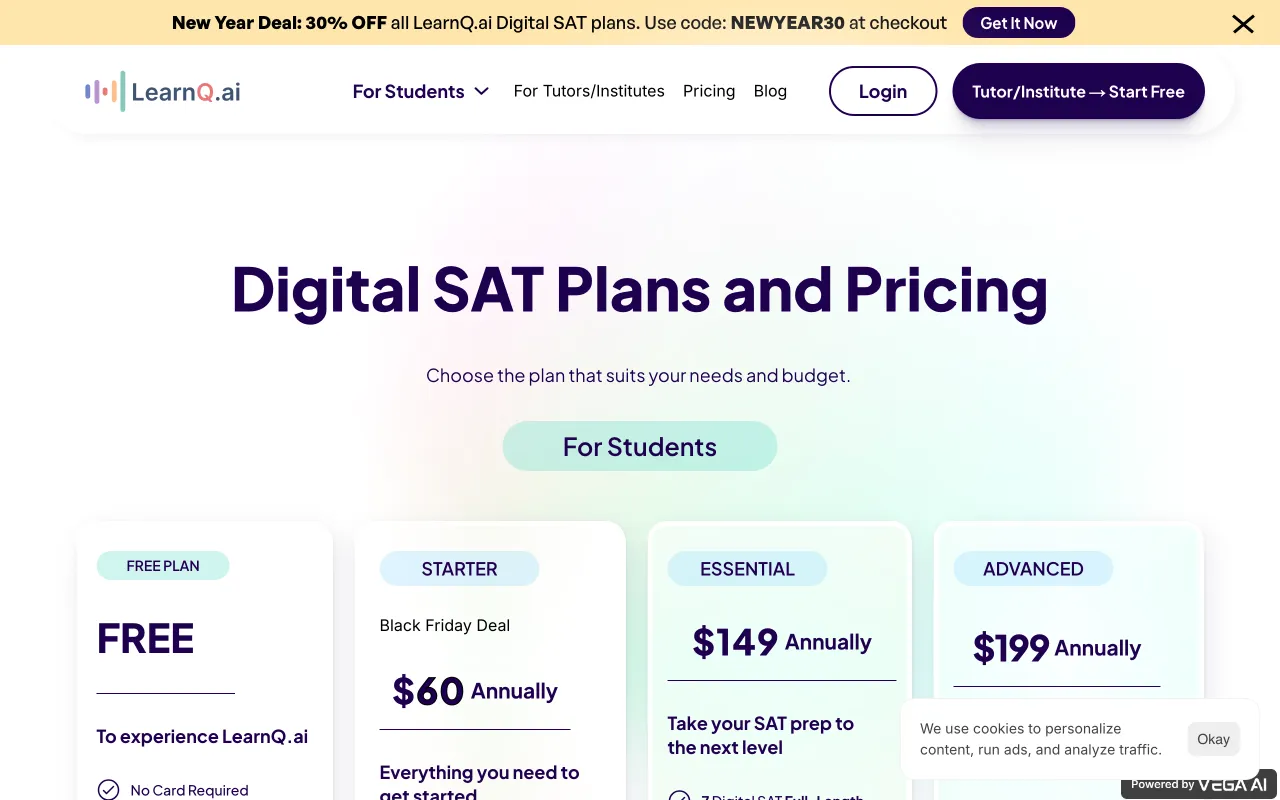 Exam Prep Tool Powered By AI — pricing page