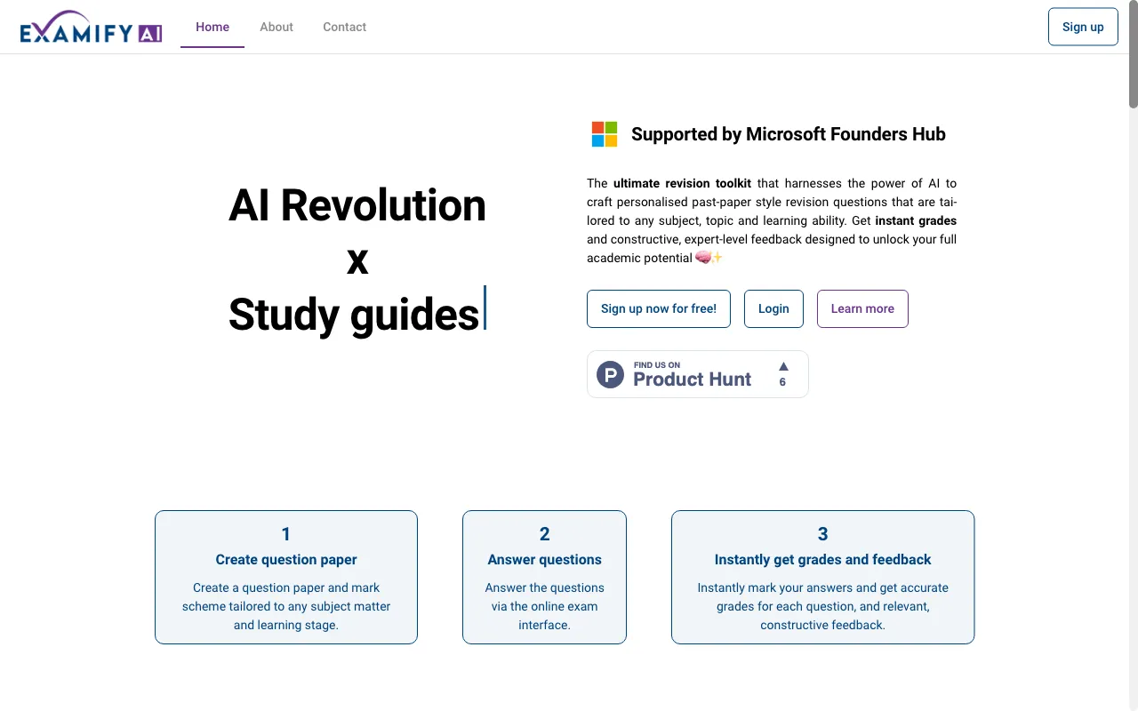 Examify AI — preview screenshot