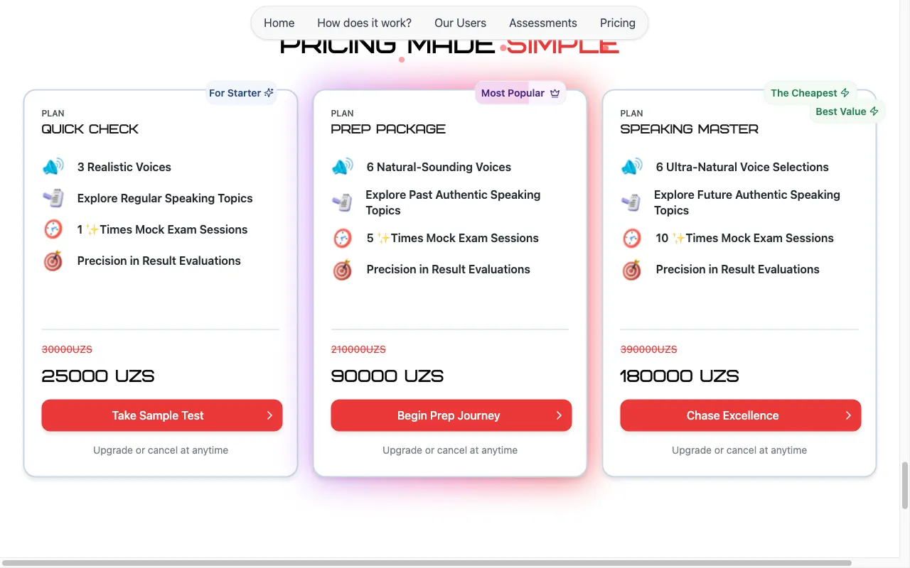 WiderAI — pricing page