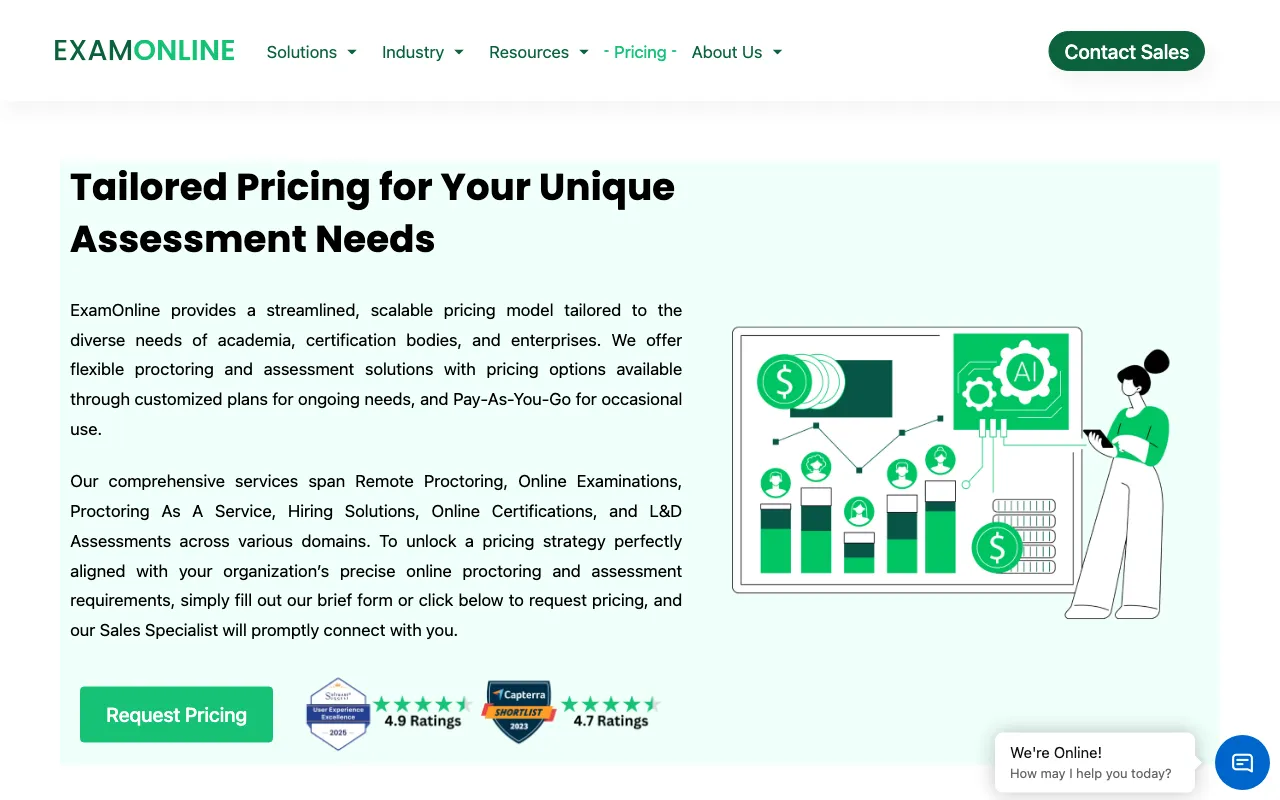 ExamOnline — pricing page