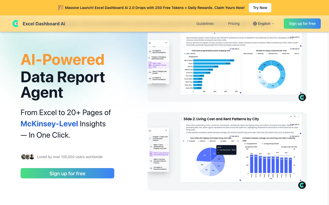 ExcelDashboard Ai — preview screenshot