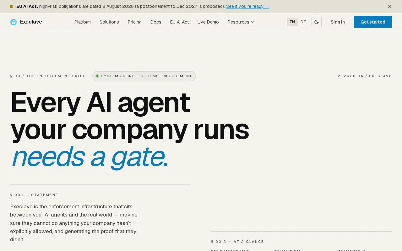 Execlave — preview screenshot