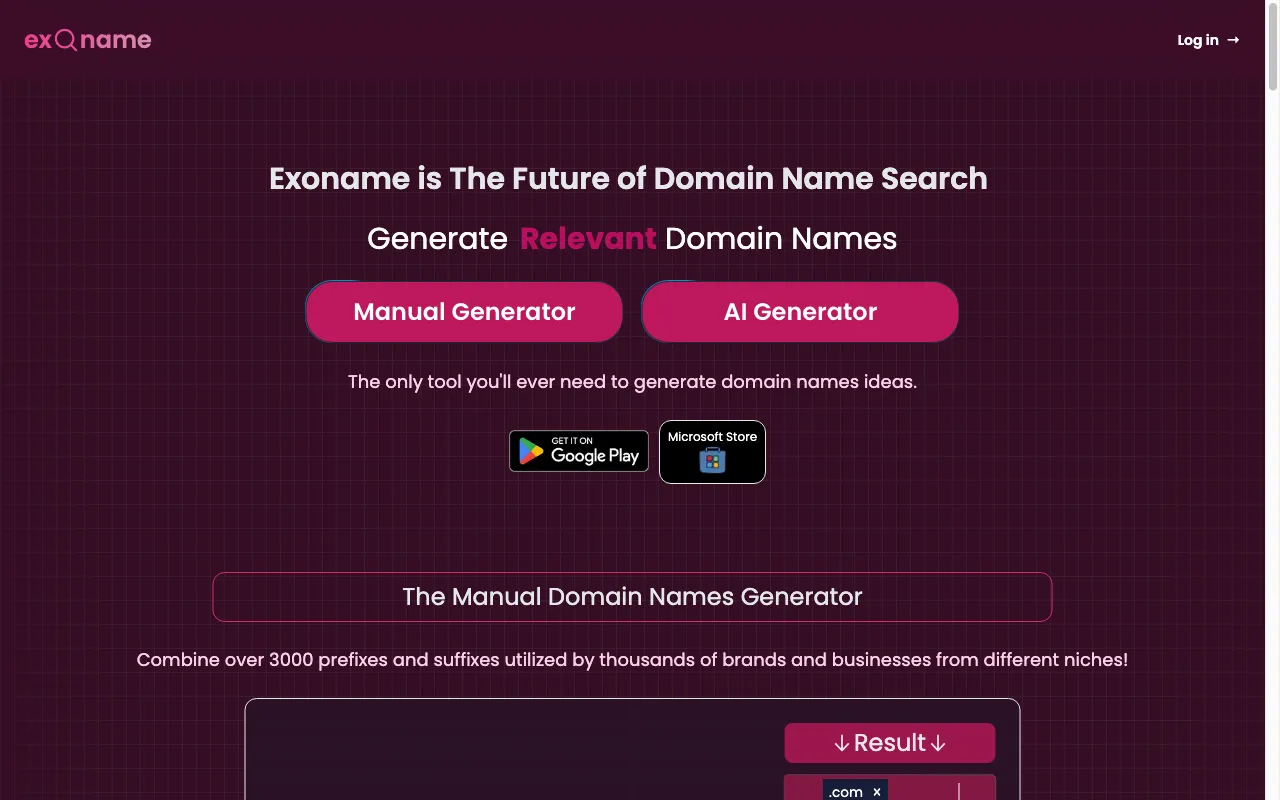 Exoname — preview screenshot