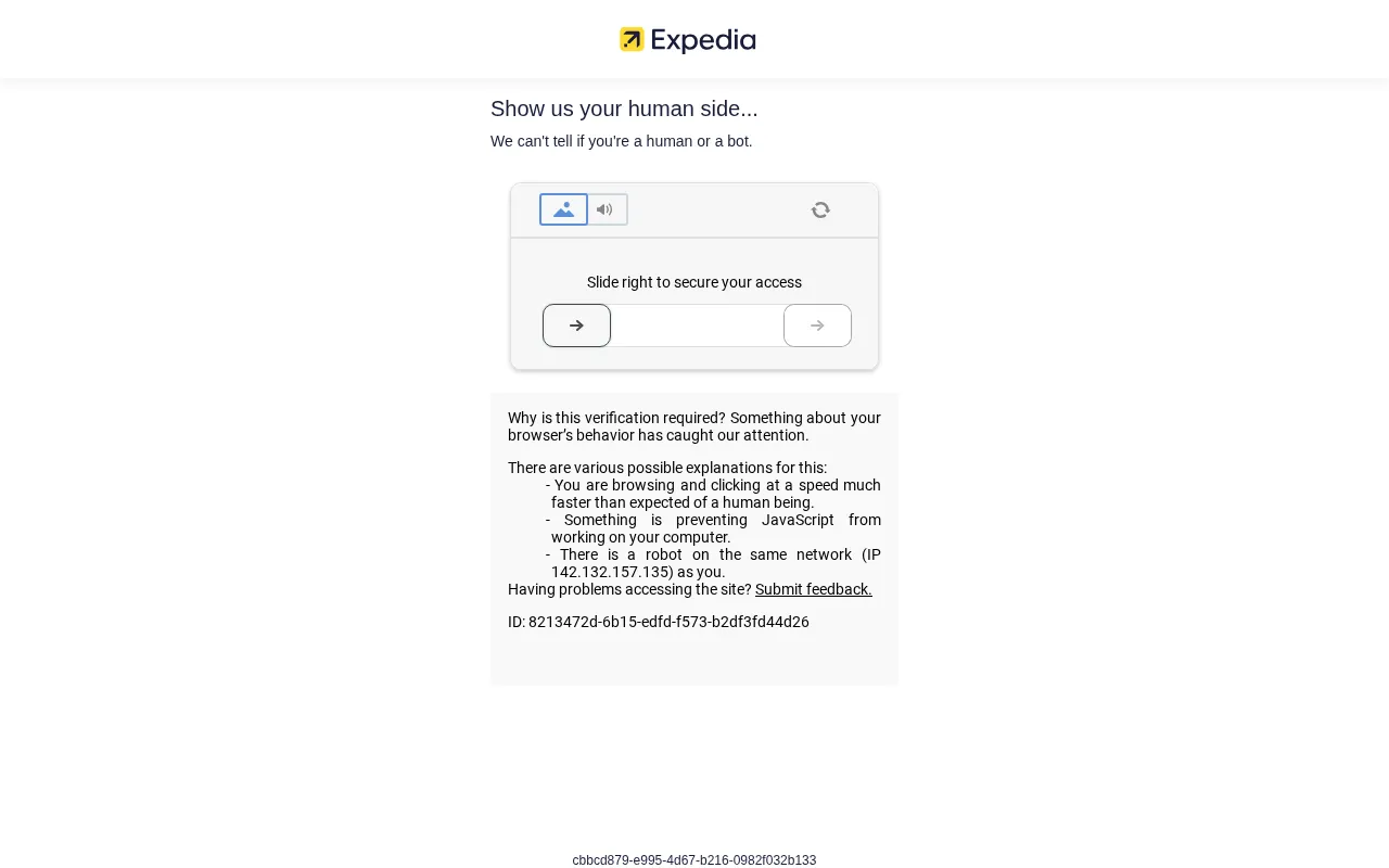 Expedia — preview screenshot