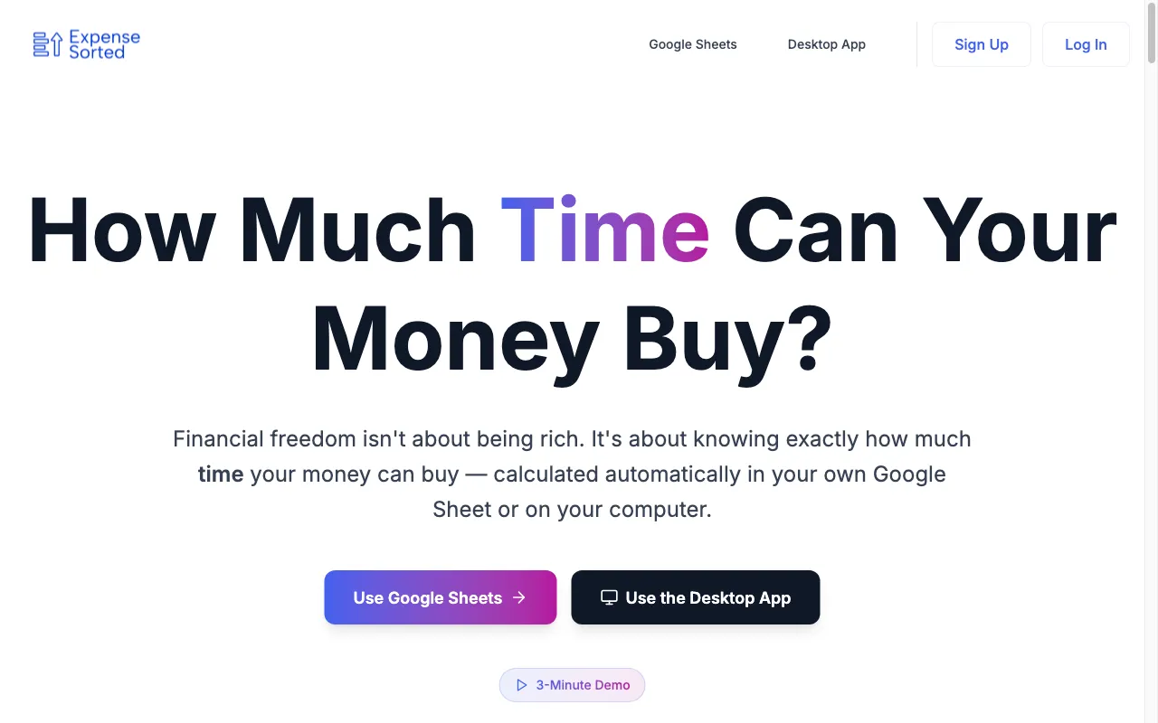 ExpenseSorted — preview screenshot