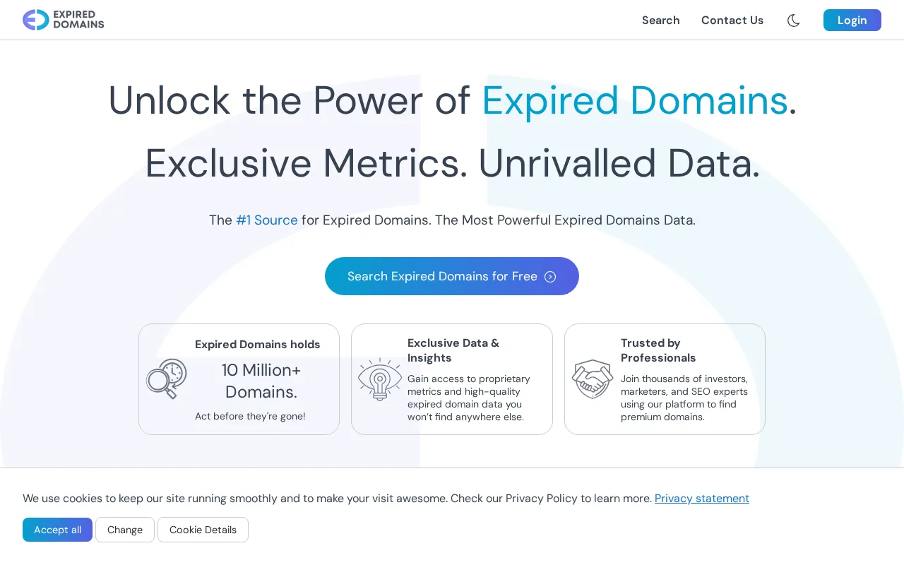 ExpiredDomains.com — preview screenshot