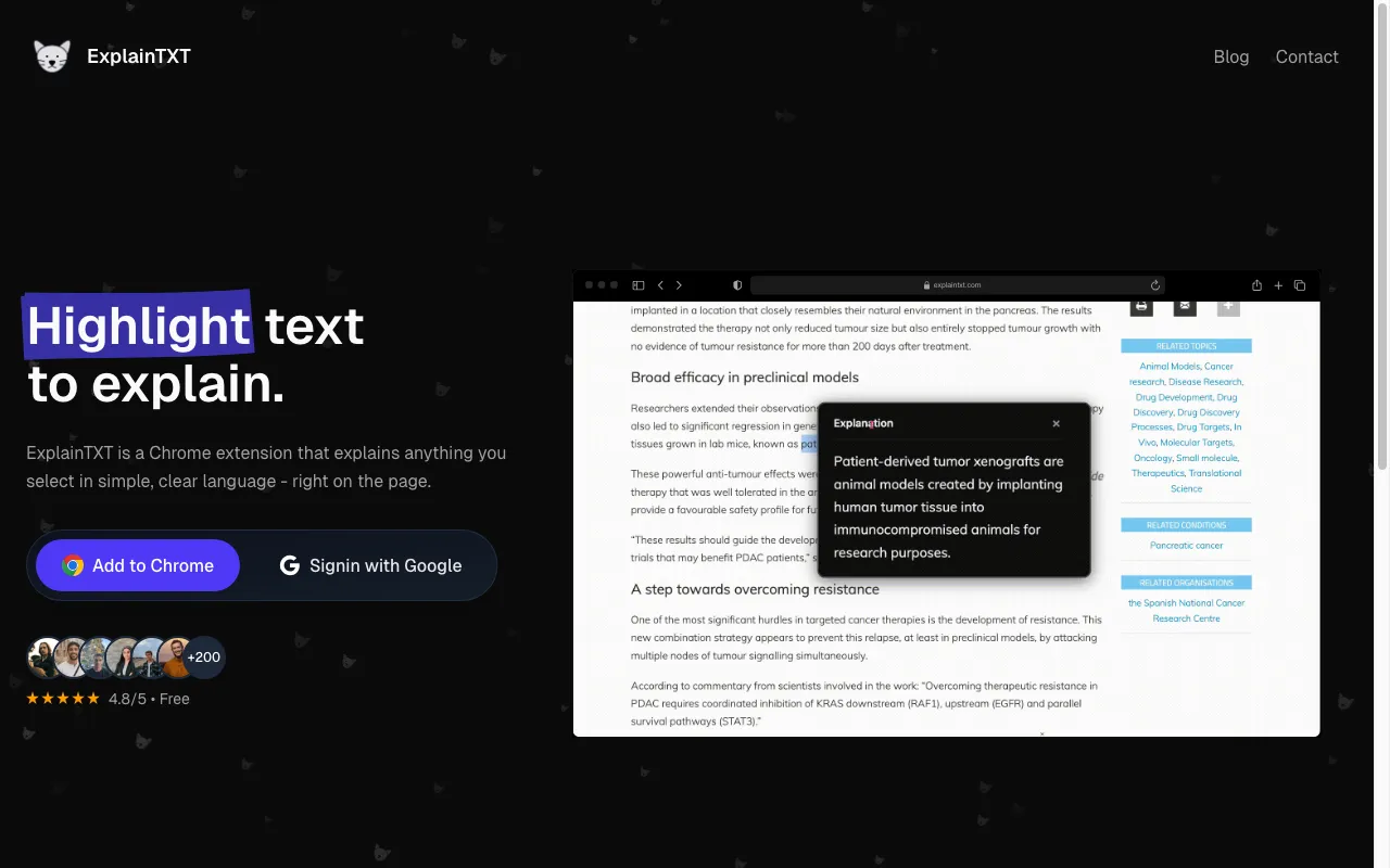 ExplainTXT — preview screenshot