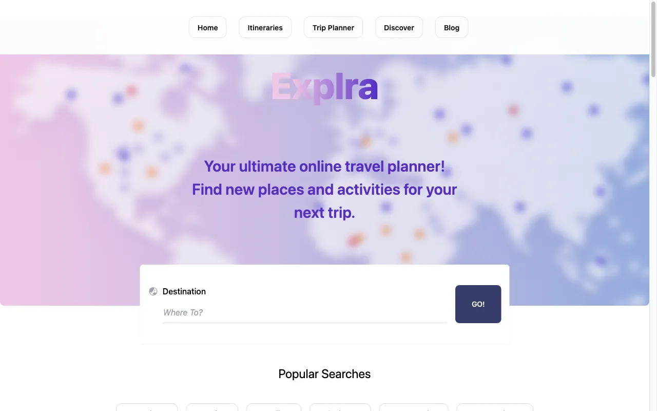 Explra — preview screenshot