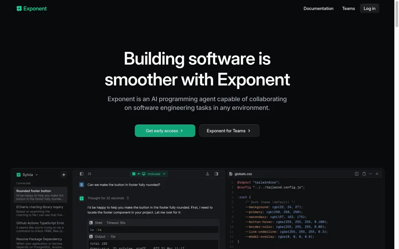 Exponent — preview screenshot