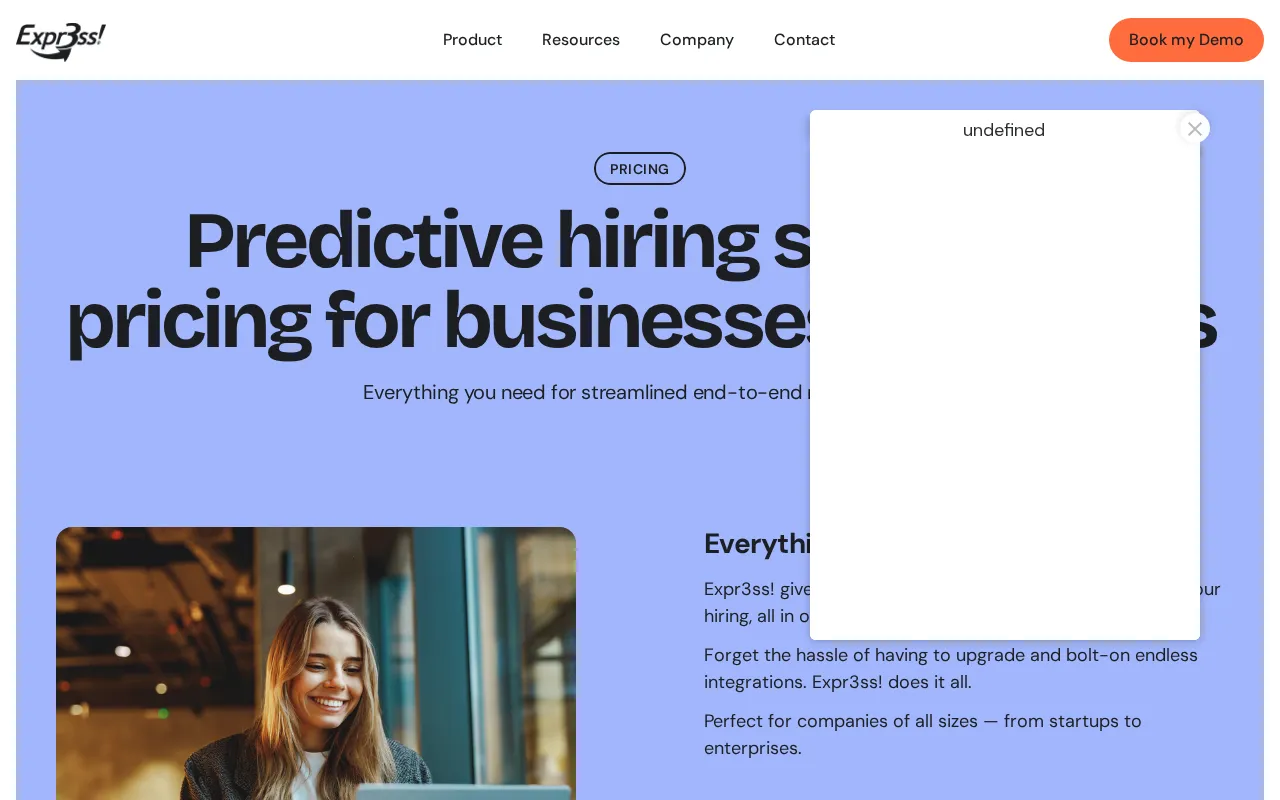 Expr3ss! — pricing page