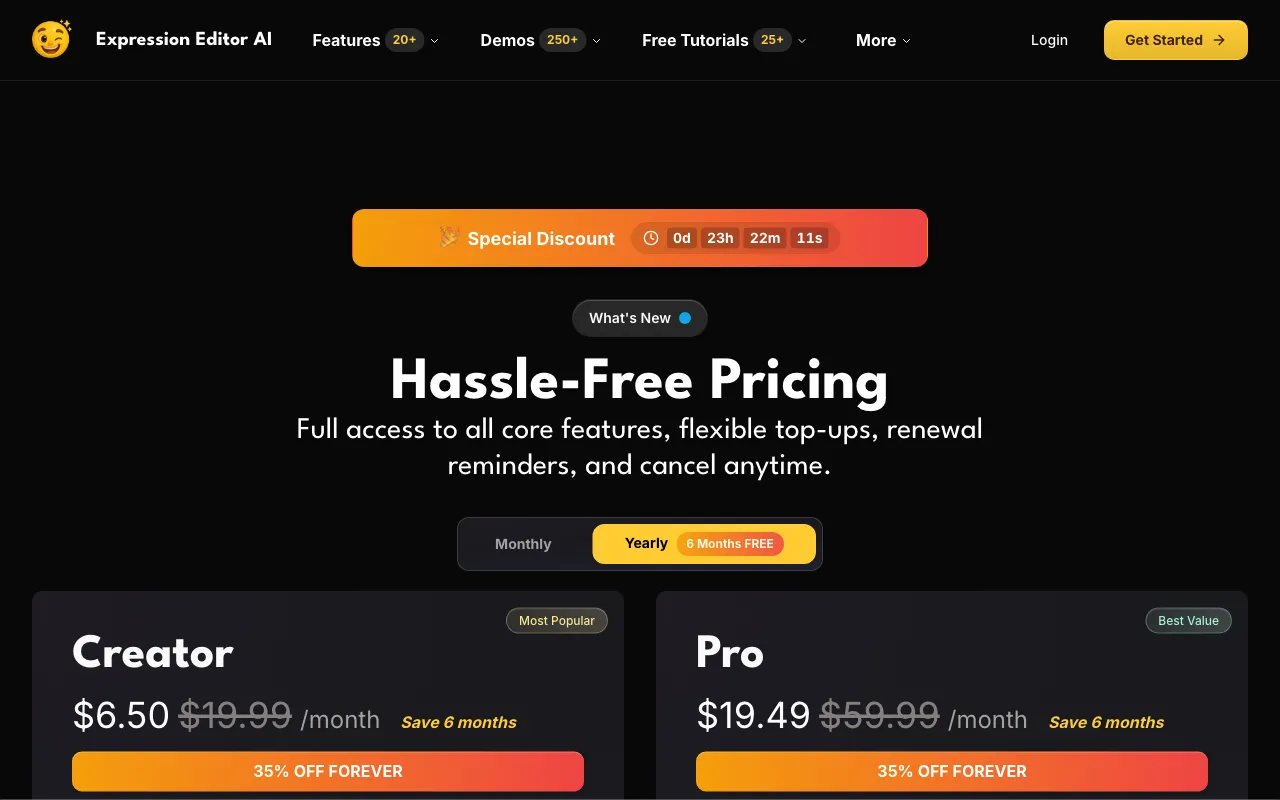 Expression Editor — pricing page