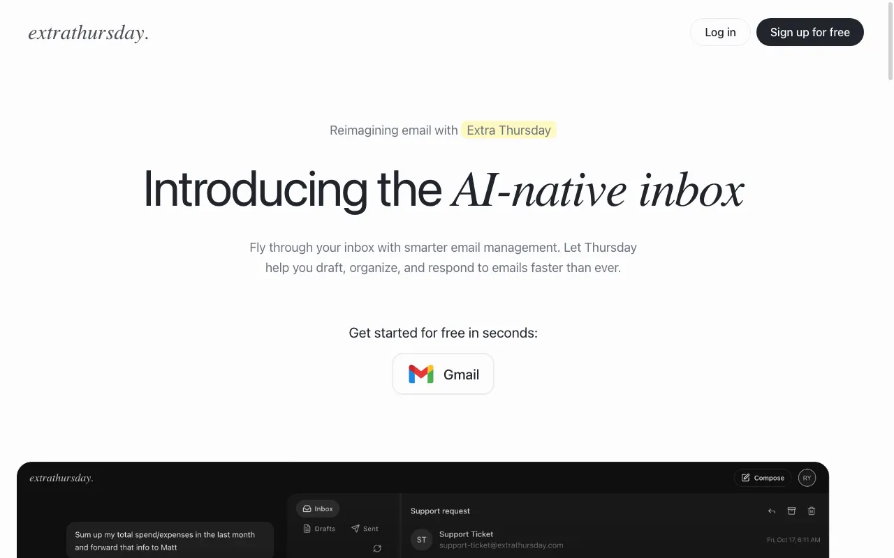 Extra Thursday — preview screenshot