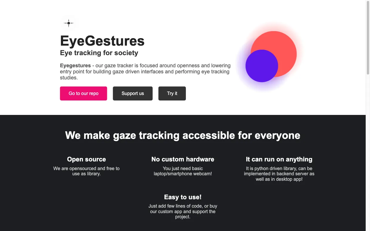 EyeGestures — preview screenshot