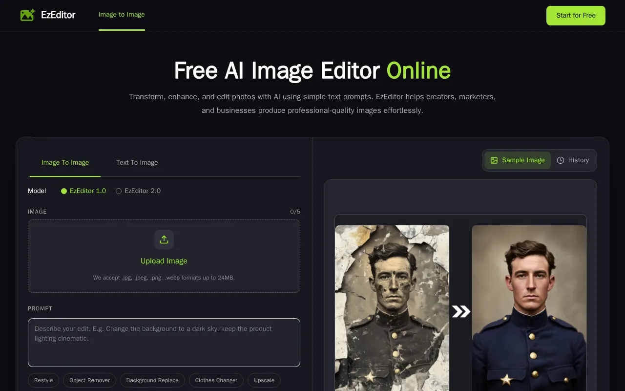 EzEditor — preview screenshot