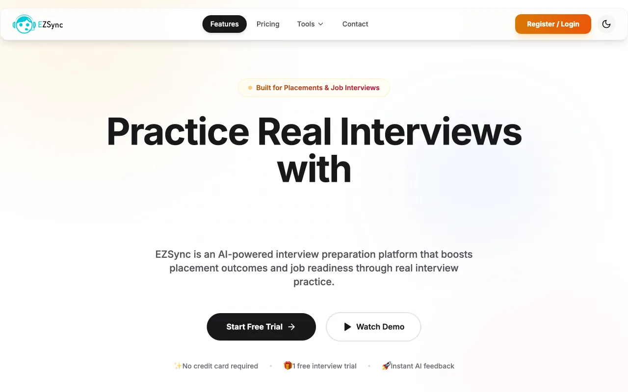 EZSync — pricing page