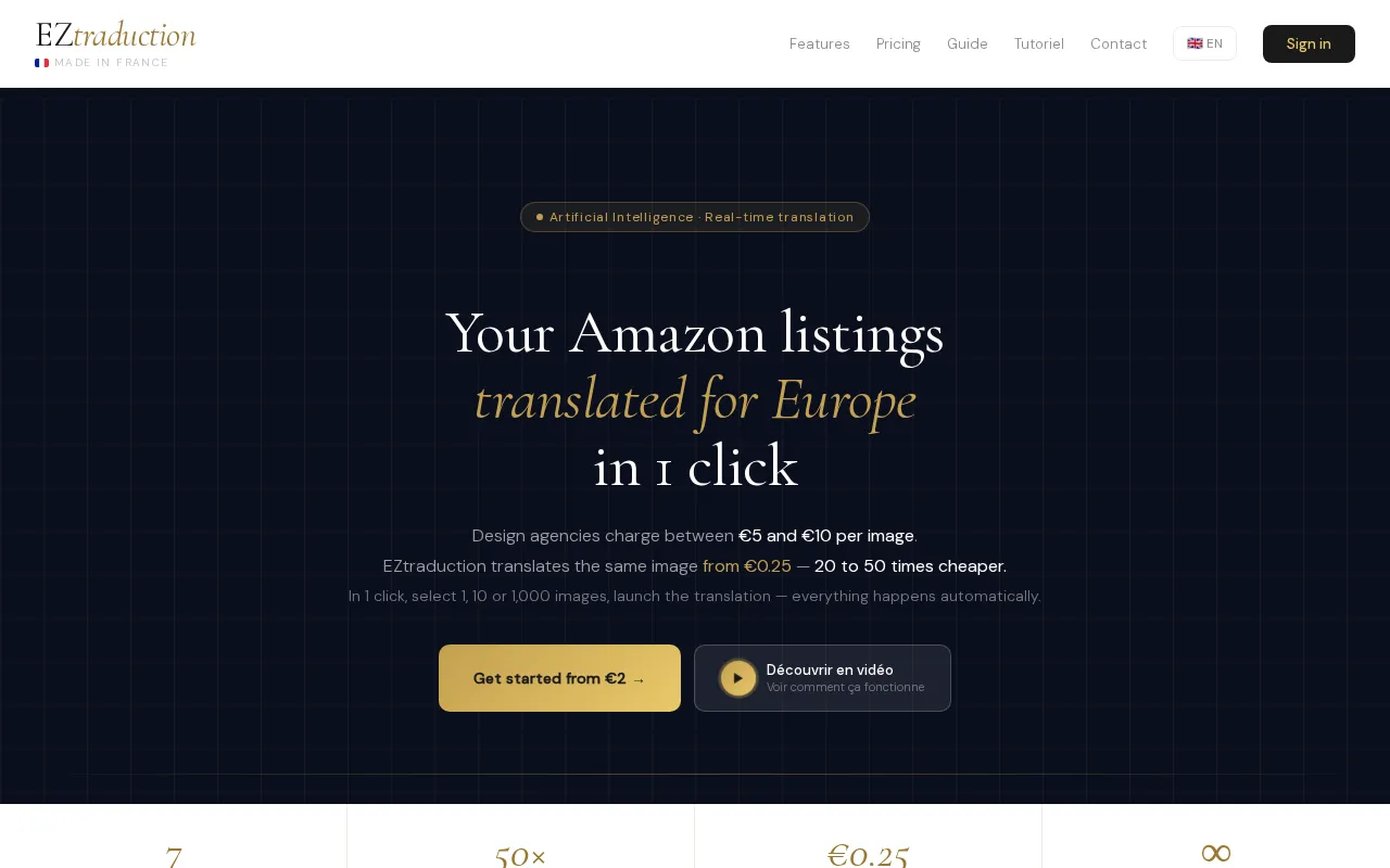 EZtraduction — pricing page