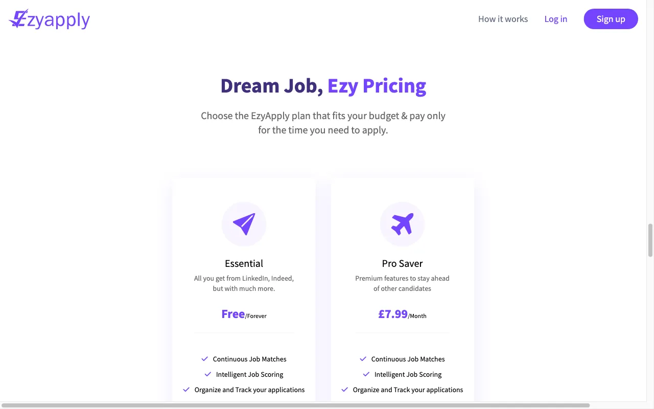 Ezyapply.ai — pricing page