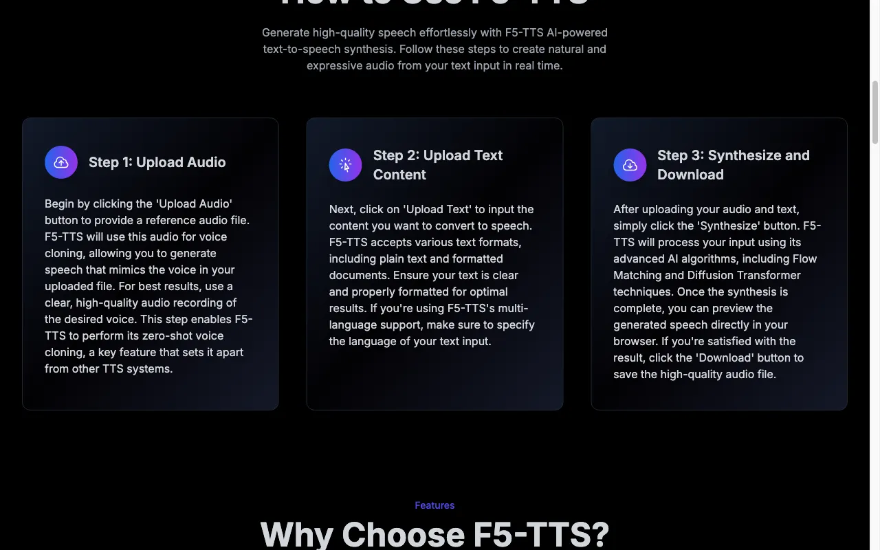 F5-TTS — preview screenshot