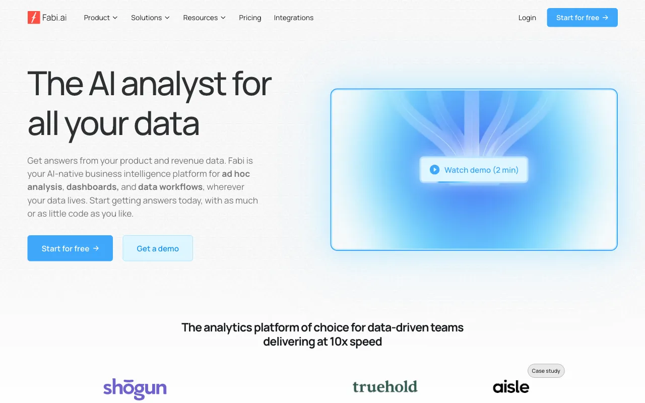 Fabi.ai — preview screenshot