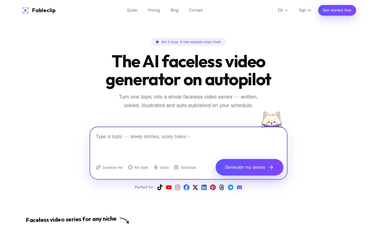 Fableclip — preview screenshot