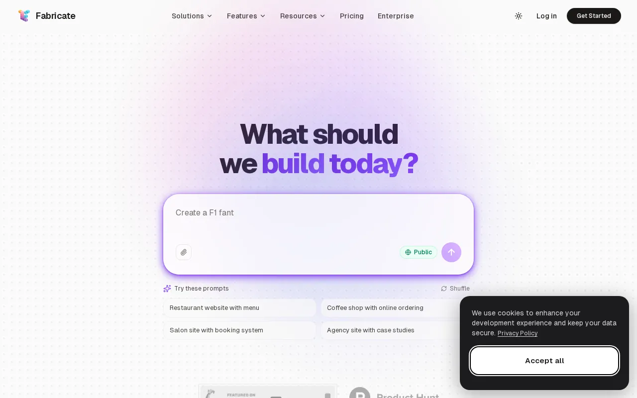 Fabricate — preview screenshot