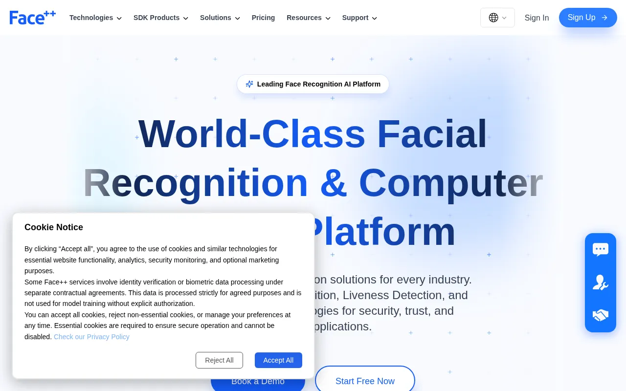 Face++ — preview screenshot