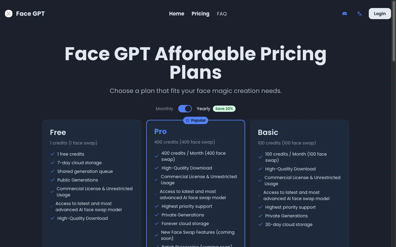 AI Line Art — pricing page