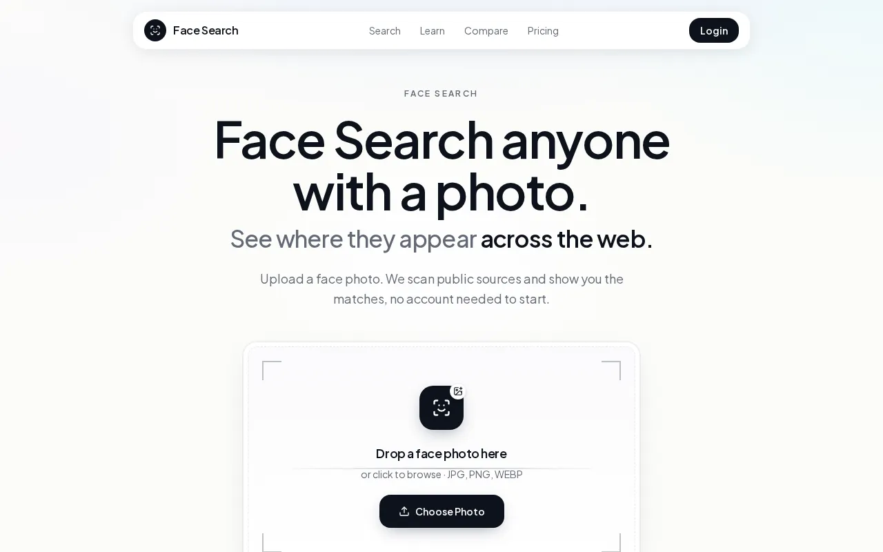 Face Search — preview screenshot