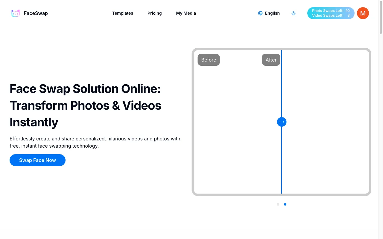Face Swap Solution Online — preview screenshot