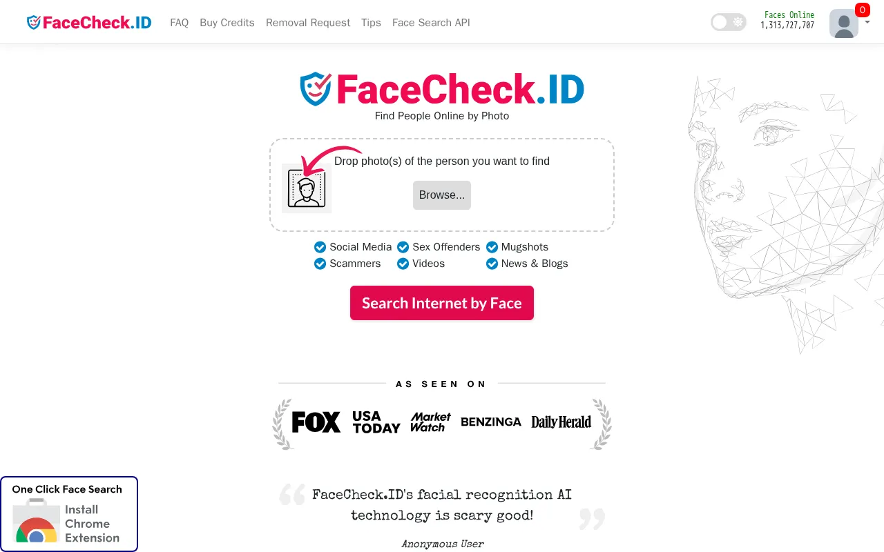 FaceCheck.ID — preview screenshot