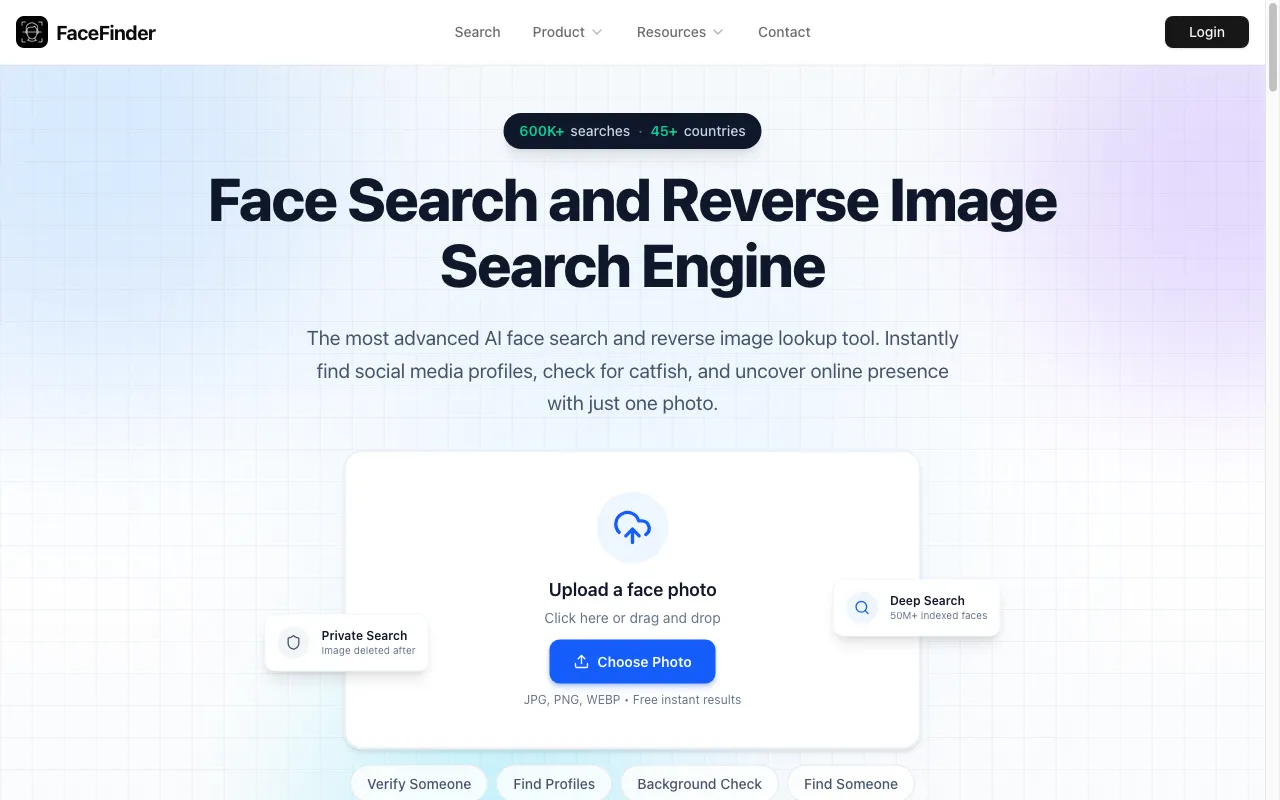 FaceFinder ID — preview screenshot