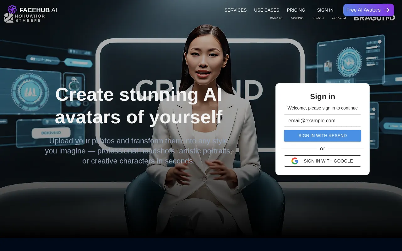 FaceHub AI — preview screenshot