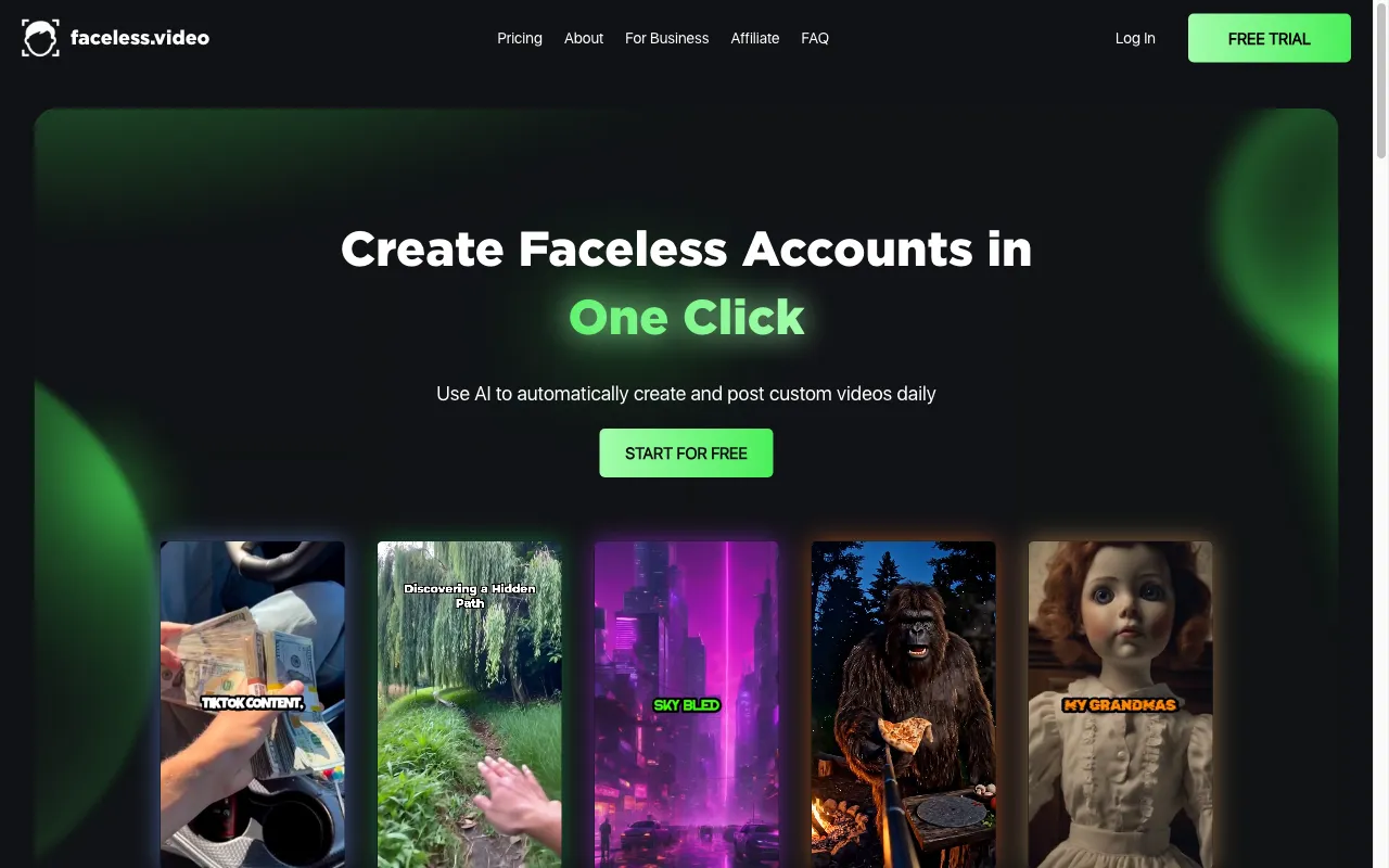 Faceless — preview screenshot