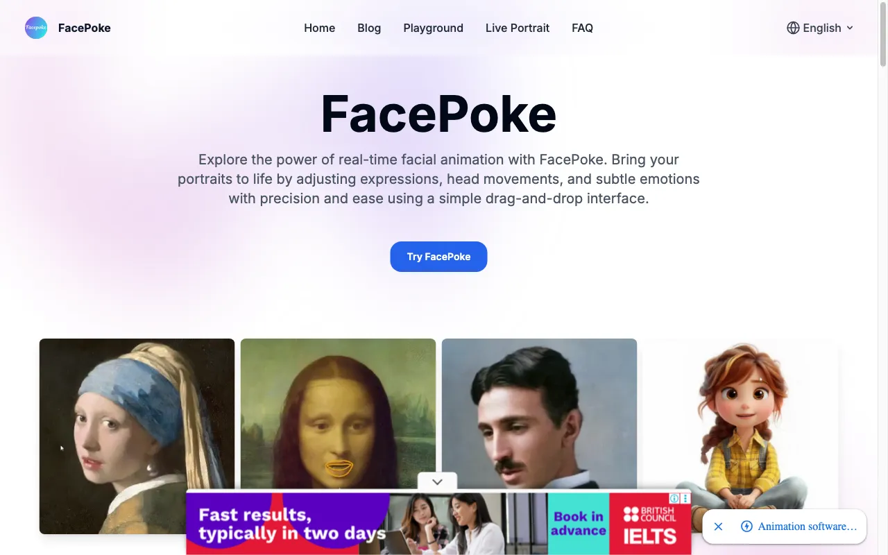FacePoke — preview screenshot